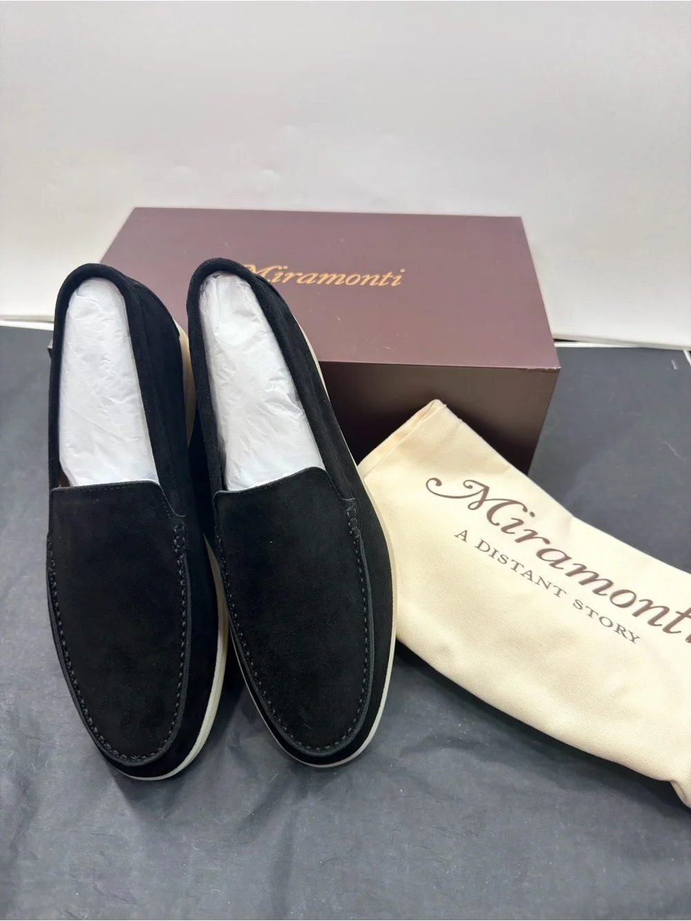 NIB Miramonti Black Loafers